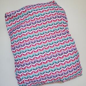 Queen Sheet Multicolor Chevron Fabric Fitted